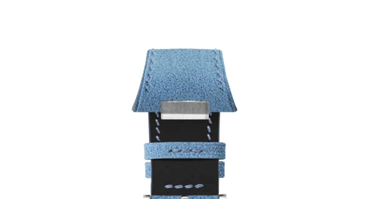 Baby Blue Alcantara Strap for Tissot PRX - Image 4