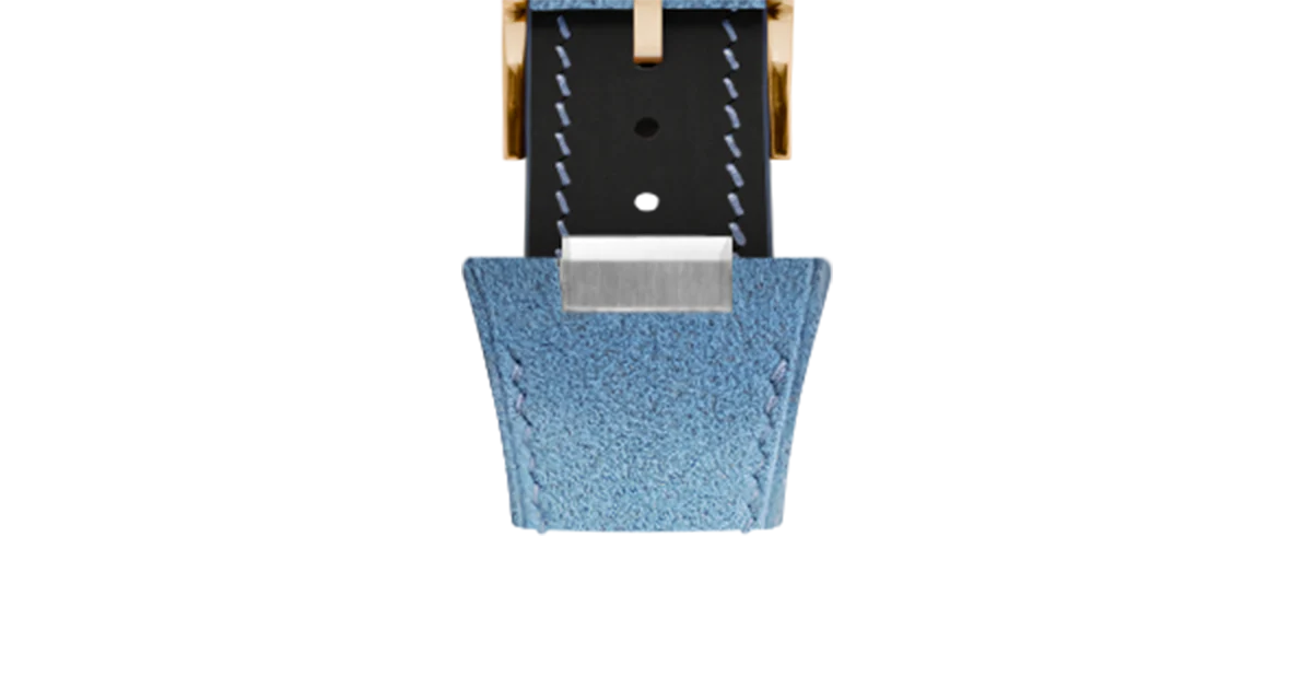 Baby Blue Alcantara Strap for Tissot PRX - Image 9