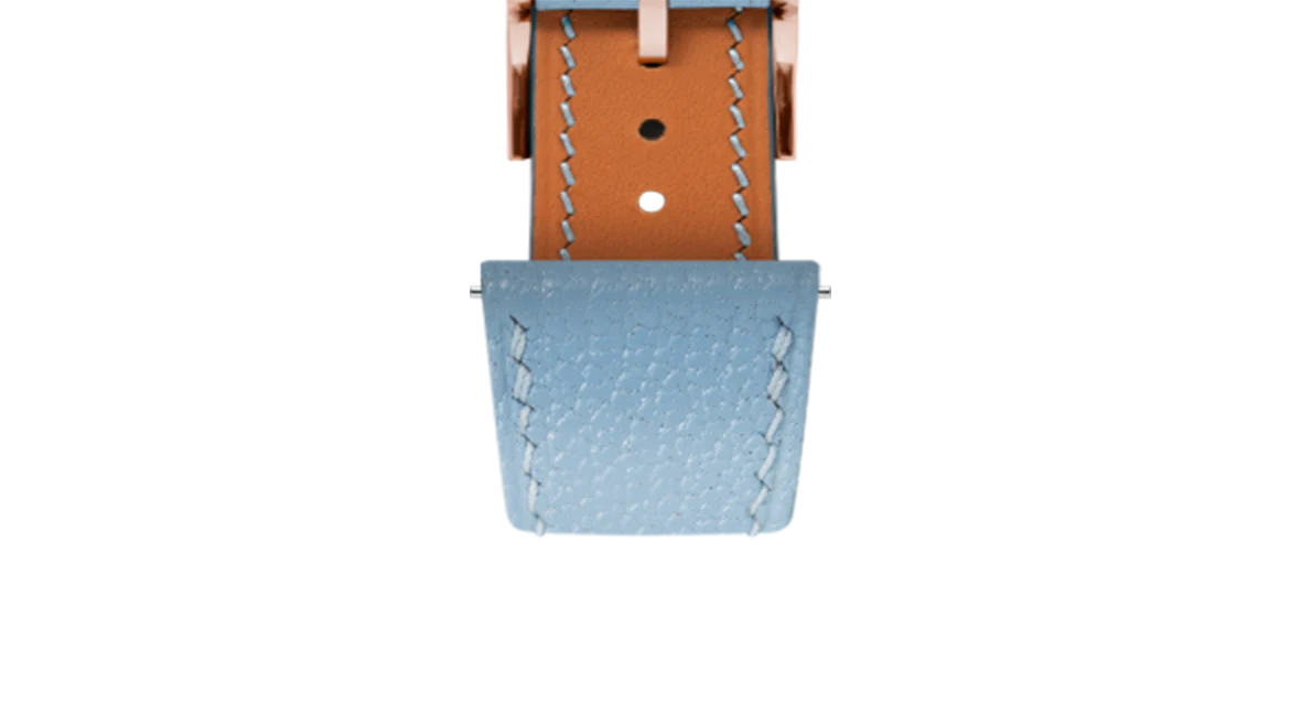 Baby Blue Chevre Slim Strap - Image 10