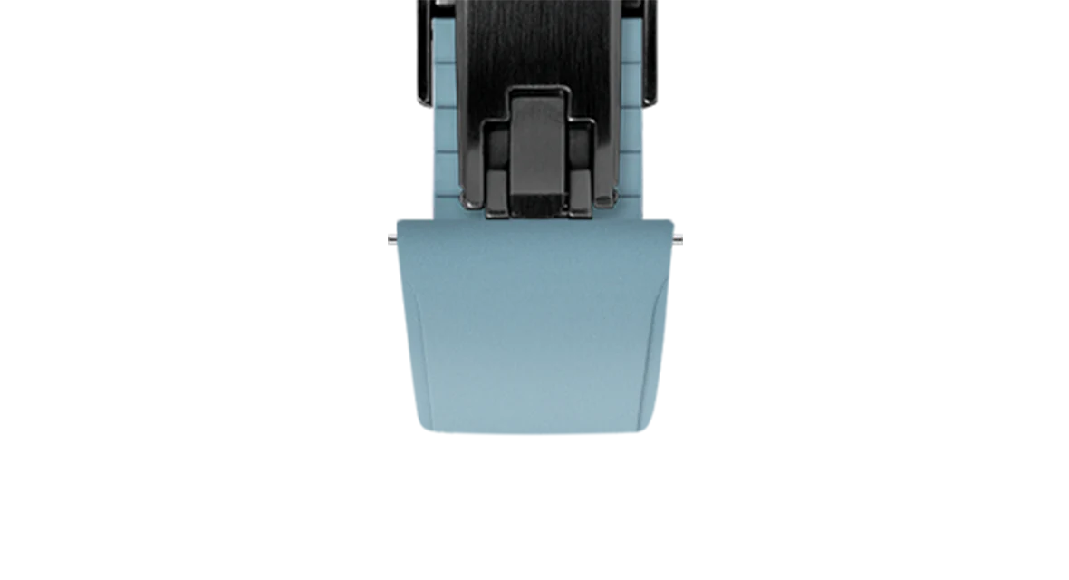 Baby Blue CTS Rubber Strap for Cartier Santos de Cartier - Image 12