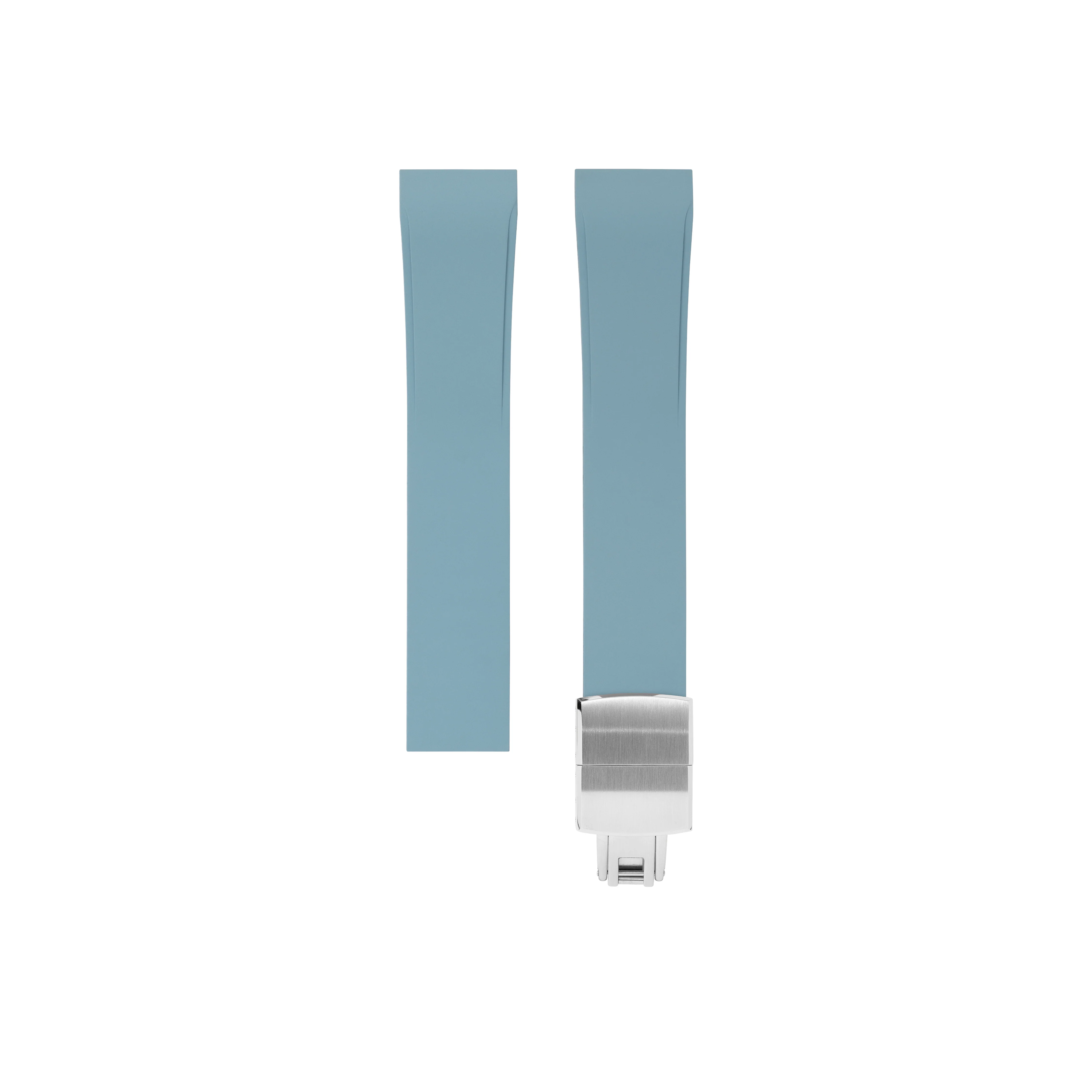 Baby Blue CTS Rubber Strap for Cartier Santos de Cartier - Image 4