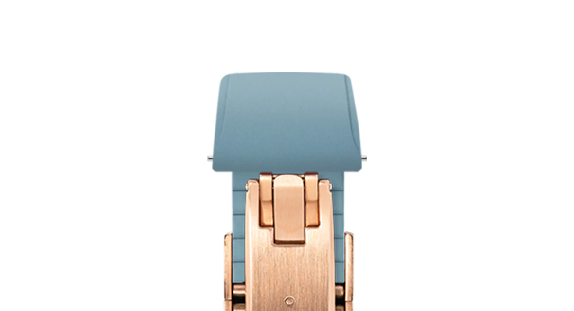 Baby Blue CTS Rubber Strap for Cartier Santos de Cartier - Image 7