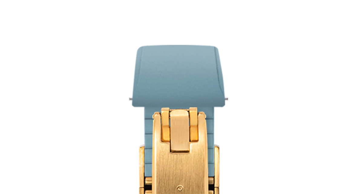 Baby Blue CTS Rubber Strap for Cartier Santos de Cartier - Image 9