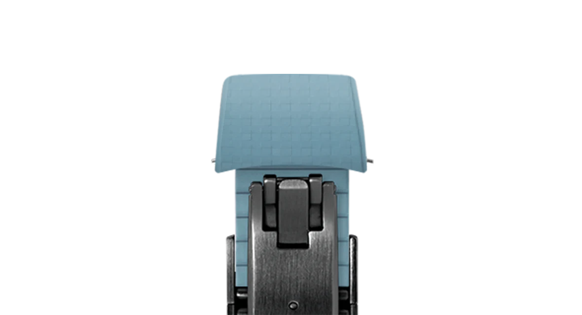 Baby Blue Curved CTS Rubber Strap for MB&F MAD1 - Image 13