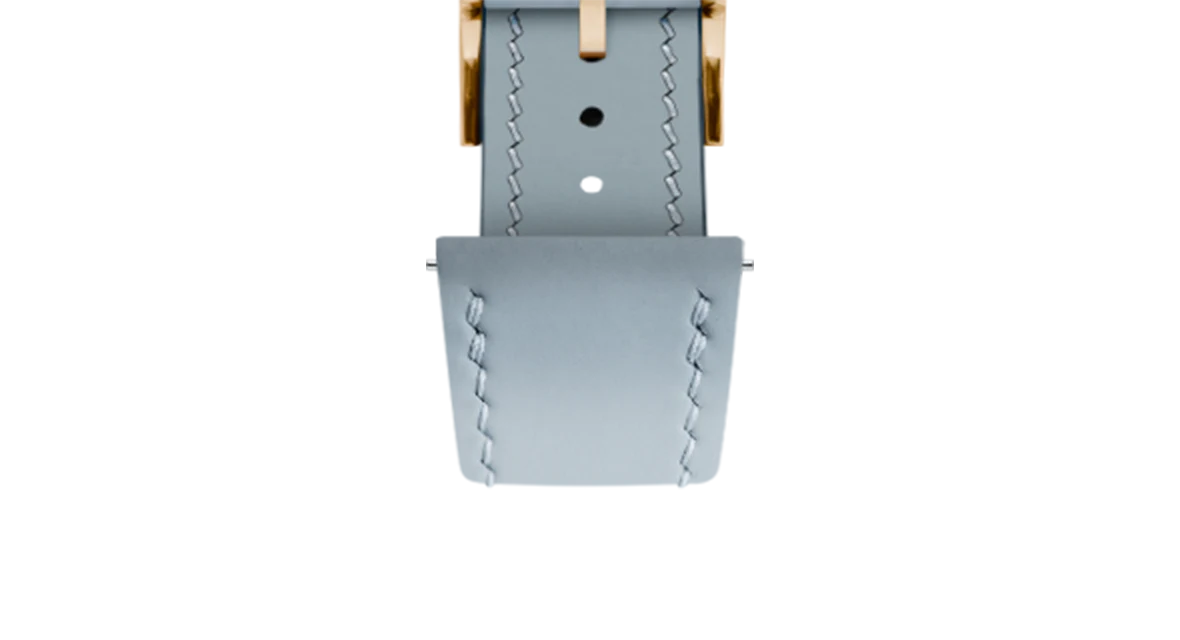 Baby Blue Rubberised Leather (Smooth) Slim Strap - Image 10