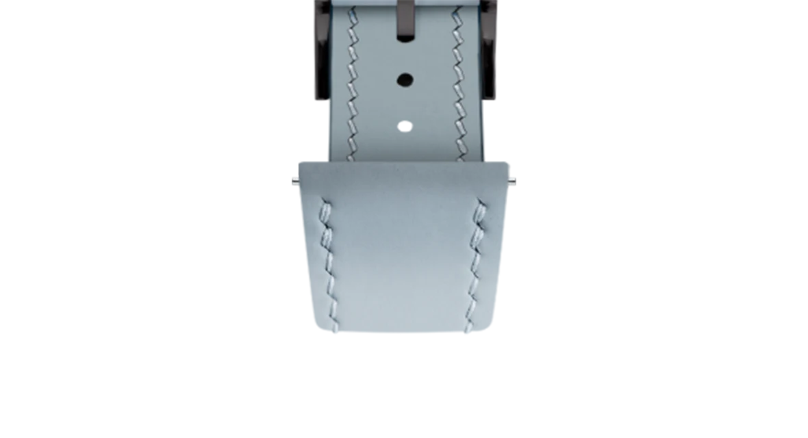 Baby Blue Rubberised Leather (Smooth) Slim Strap - Image 12