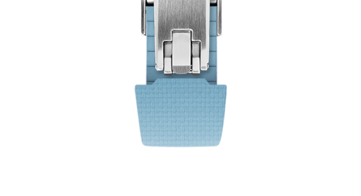Baby Blue Sailcloth CTS Rubber Strap for Atelier Wen Perception - Image 8