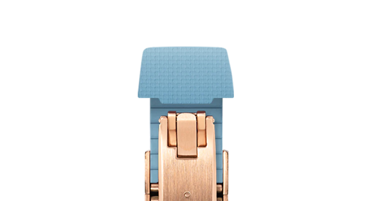 Baby Blue Sailcloth CTS Rubber Strap for Atelier Wen Perception - Image 9