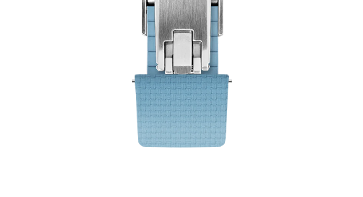 Baby Blue Sailcloth CTS Rubber Strap for F.P. Journe Élégante - Image 11