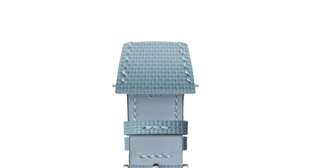 Baby Blue Sailcloth Slim Strap for De Bethune - Image 7