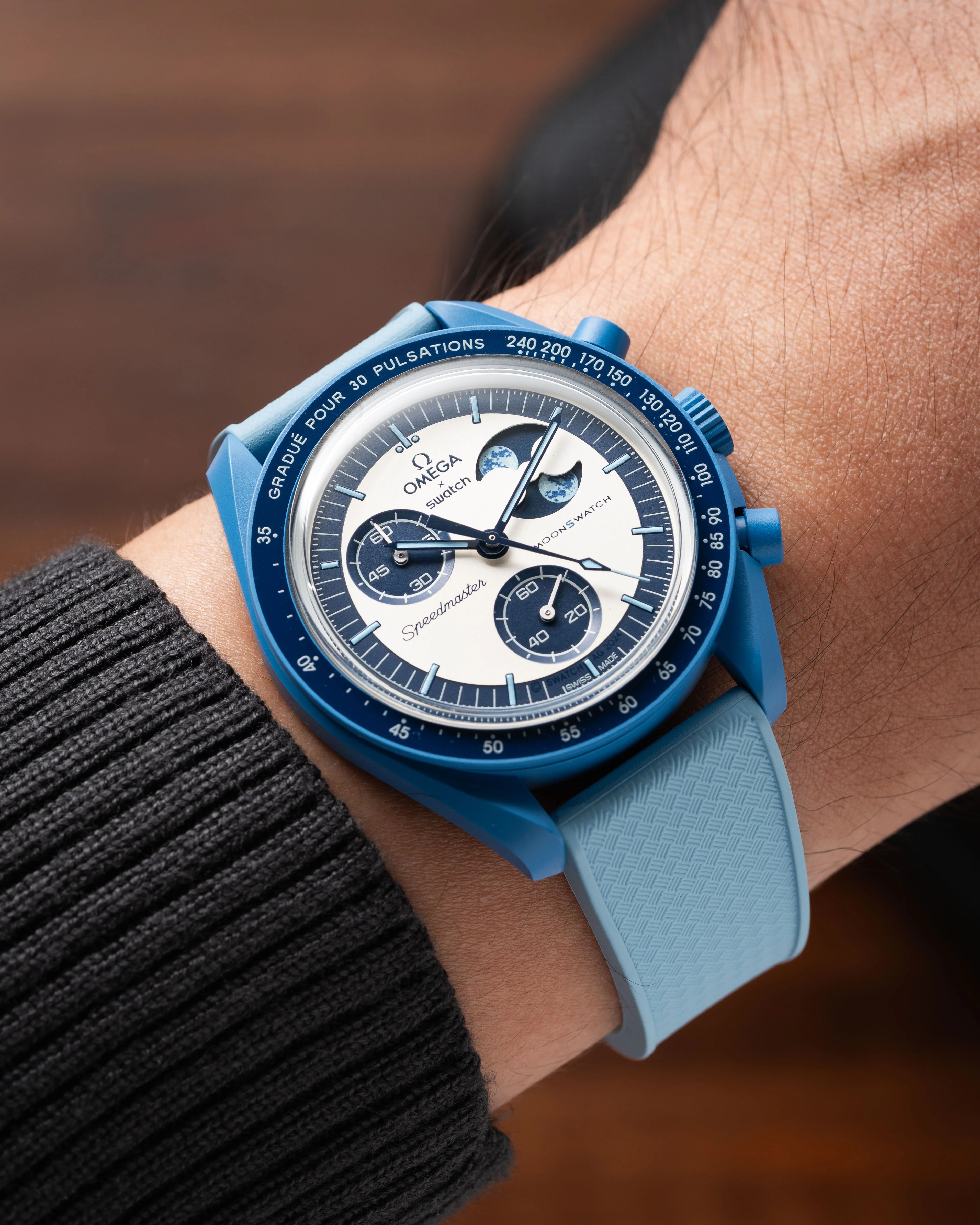 Baby Blue Tropical CTS Rubber Strap - Image 4