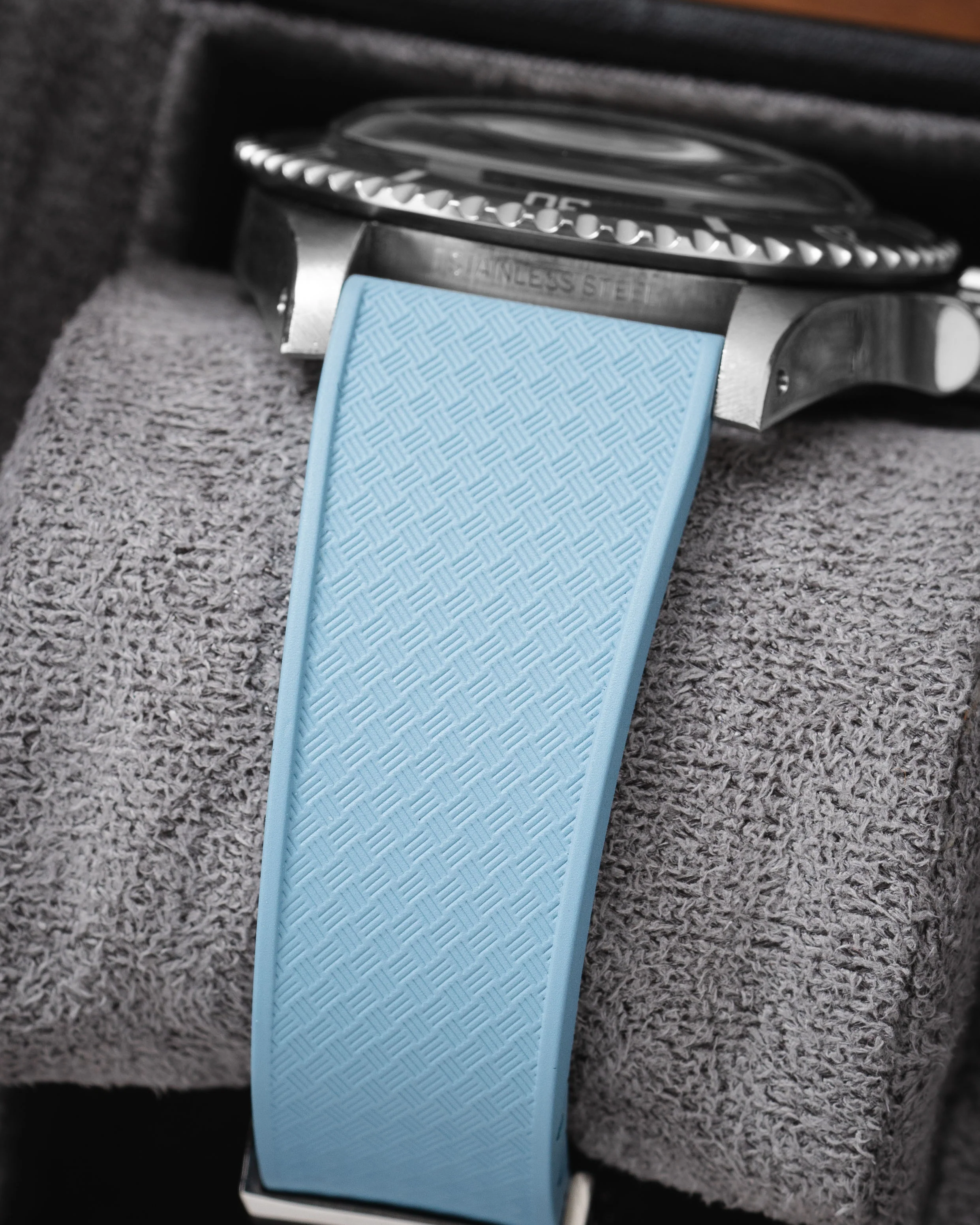 Baby Blue Tropical CTS Rubber Strap - Image 8