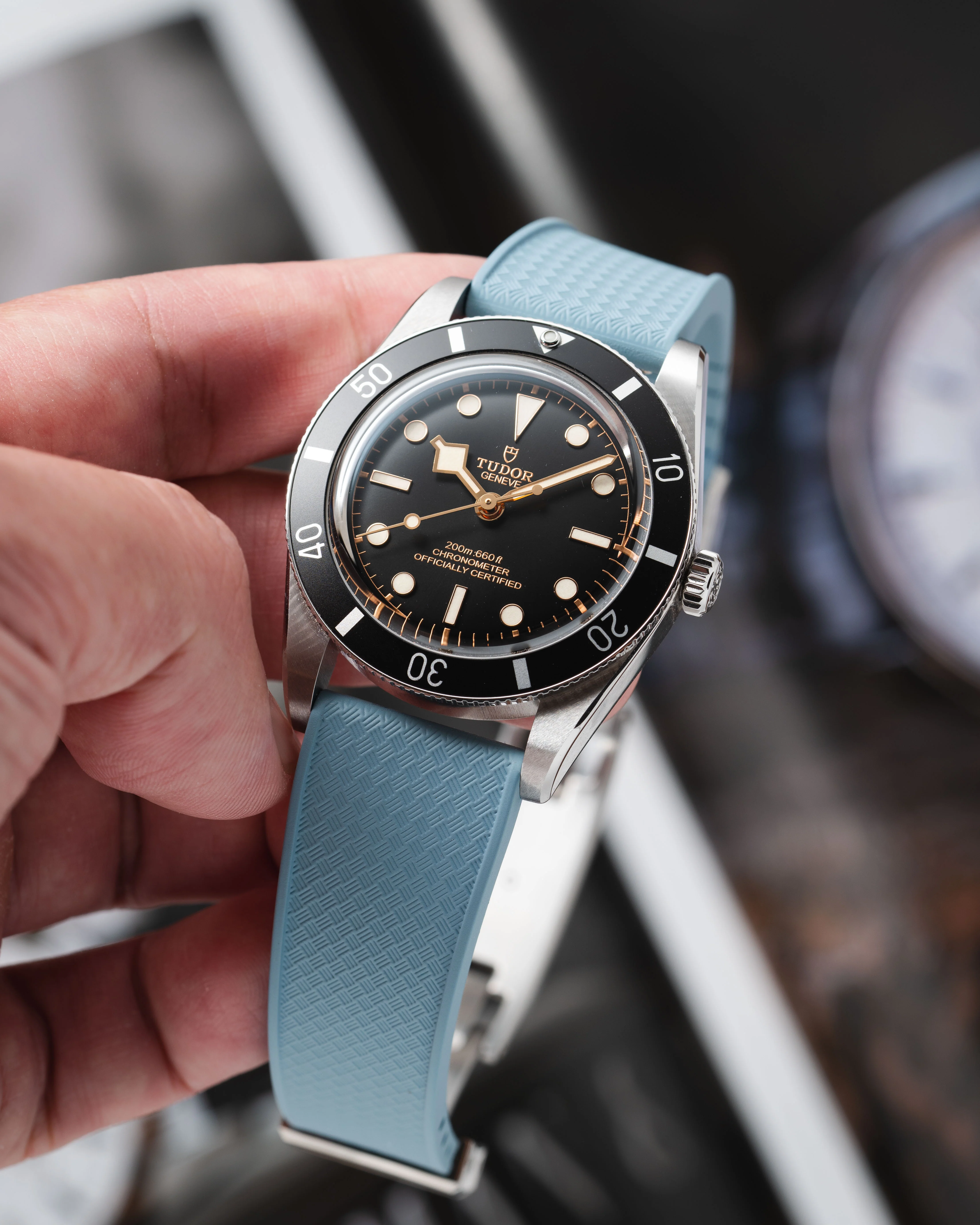 Baby Blue Tropical CTS Rubber Strap - Image 9