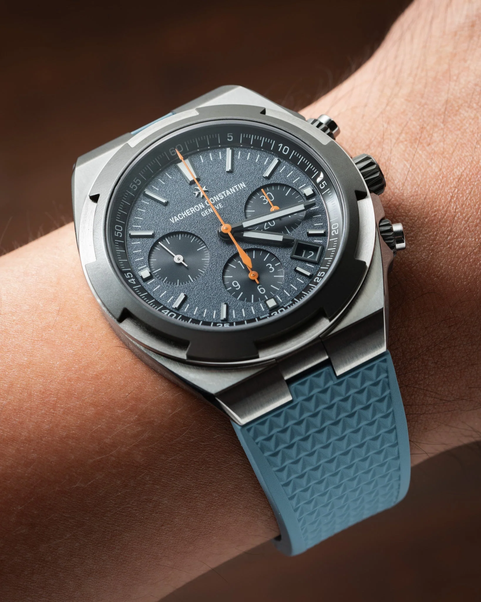Baby Blue CTS Rubber Strap for Vacheron Constantin Overseas - Image 5