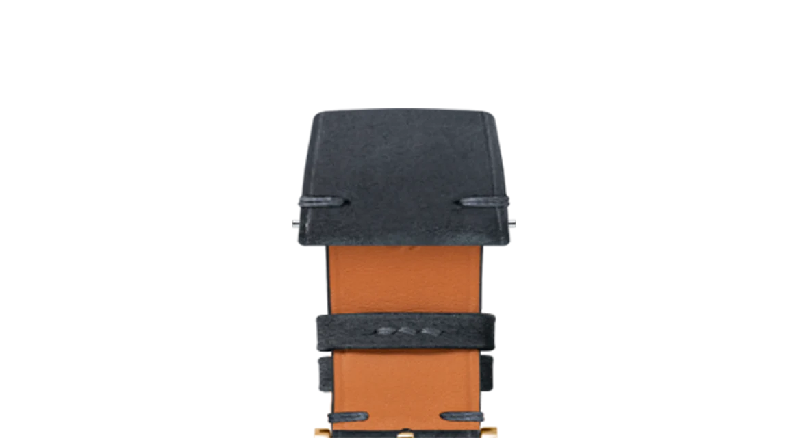 Black Crazy Horse Side-Stitch Strap - Image 8