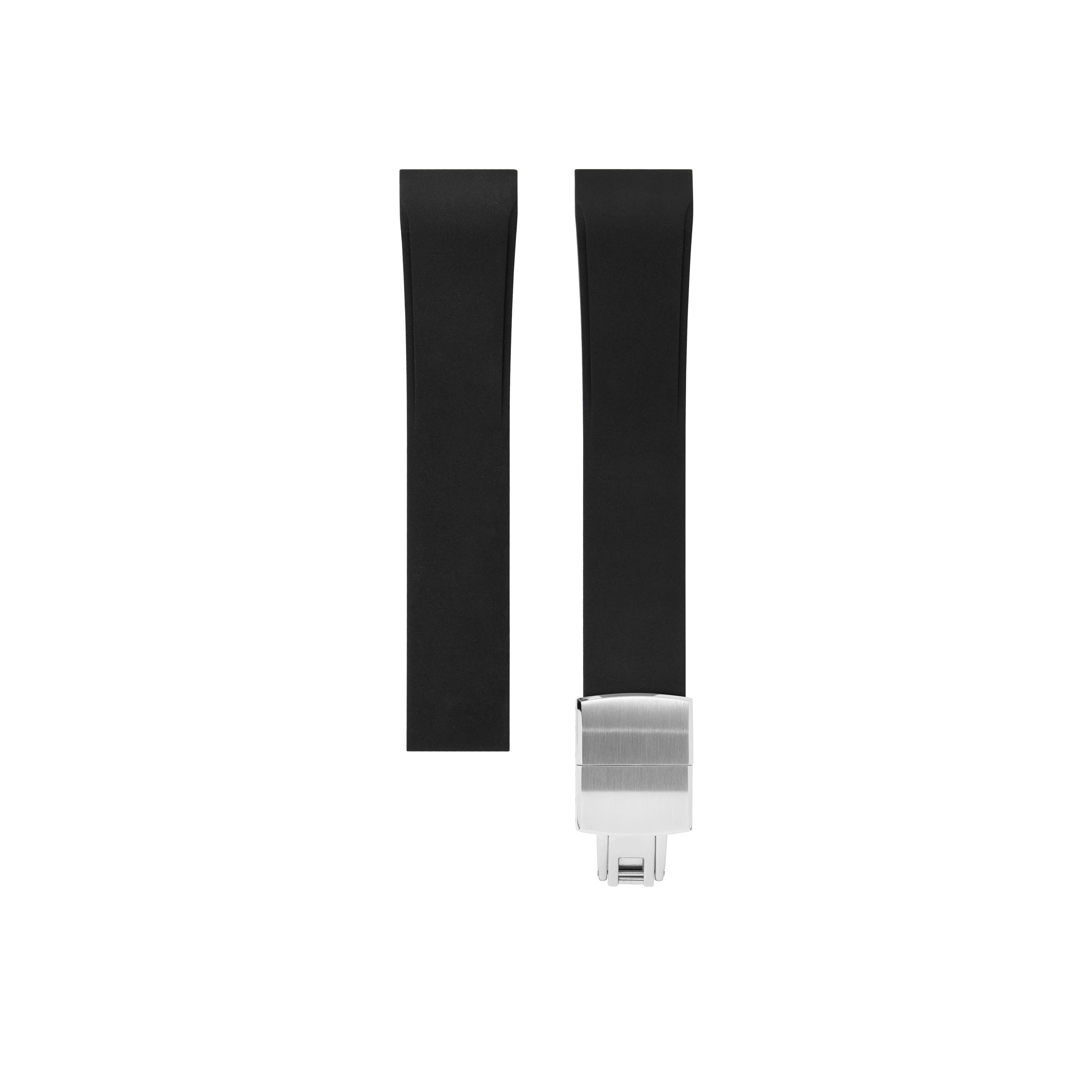 Black CTS Rubber Strap for Cartier Santos de Cartier - Image 5