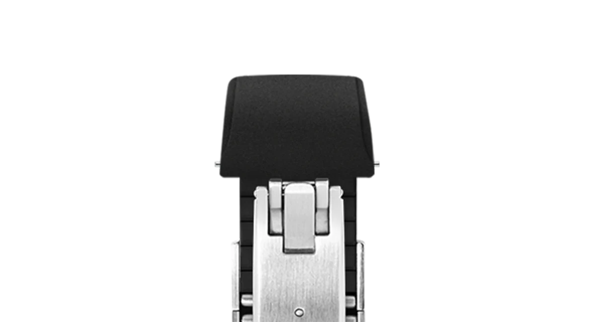 Black CTS Rubber Strap for Cartier Santos de Cartier - Image 6