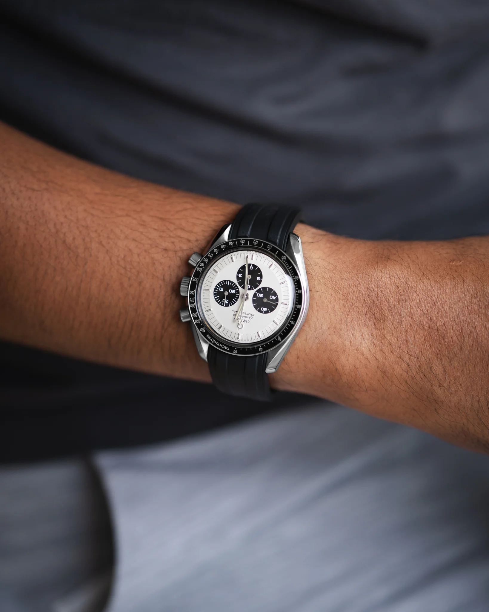 Overstock: Black CTS Rubber Strap for Omega Speedmaster - Image 6