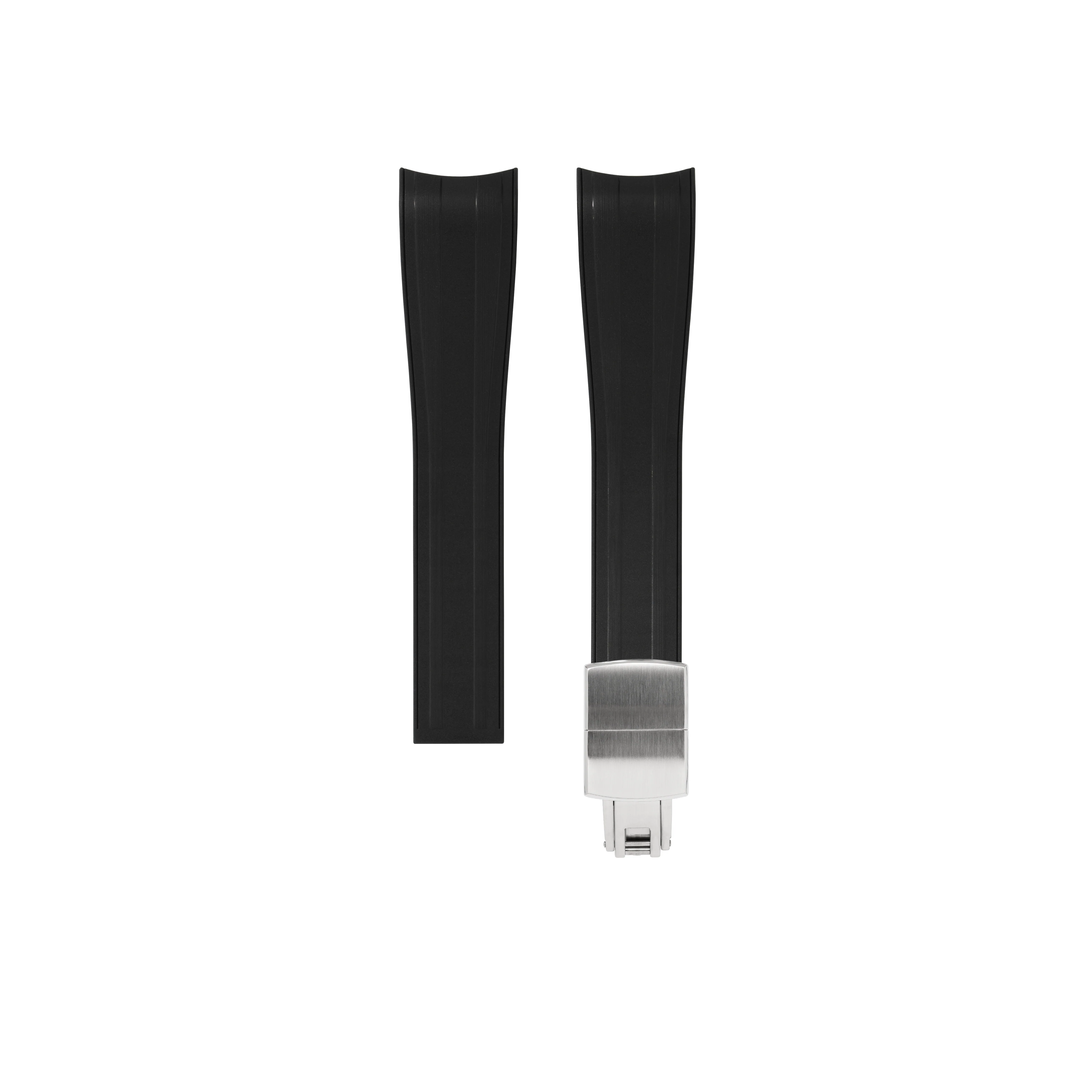 Black CTS Rubber Strap for Rolex Submariner 41mm - Image 8