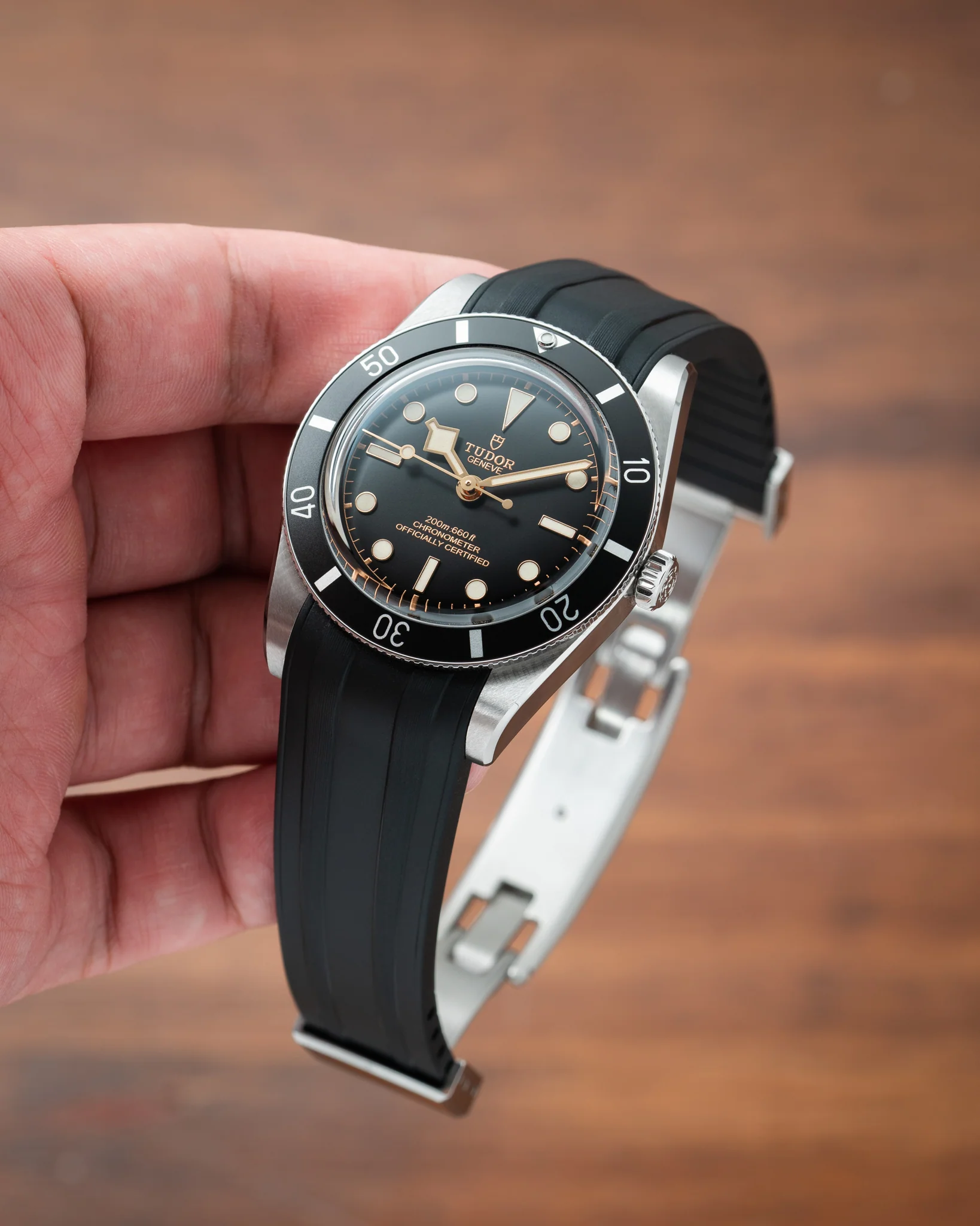 Black CTS Rubber Strap for Tudor BB54 - Image 3
