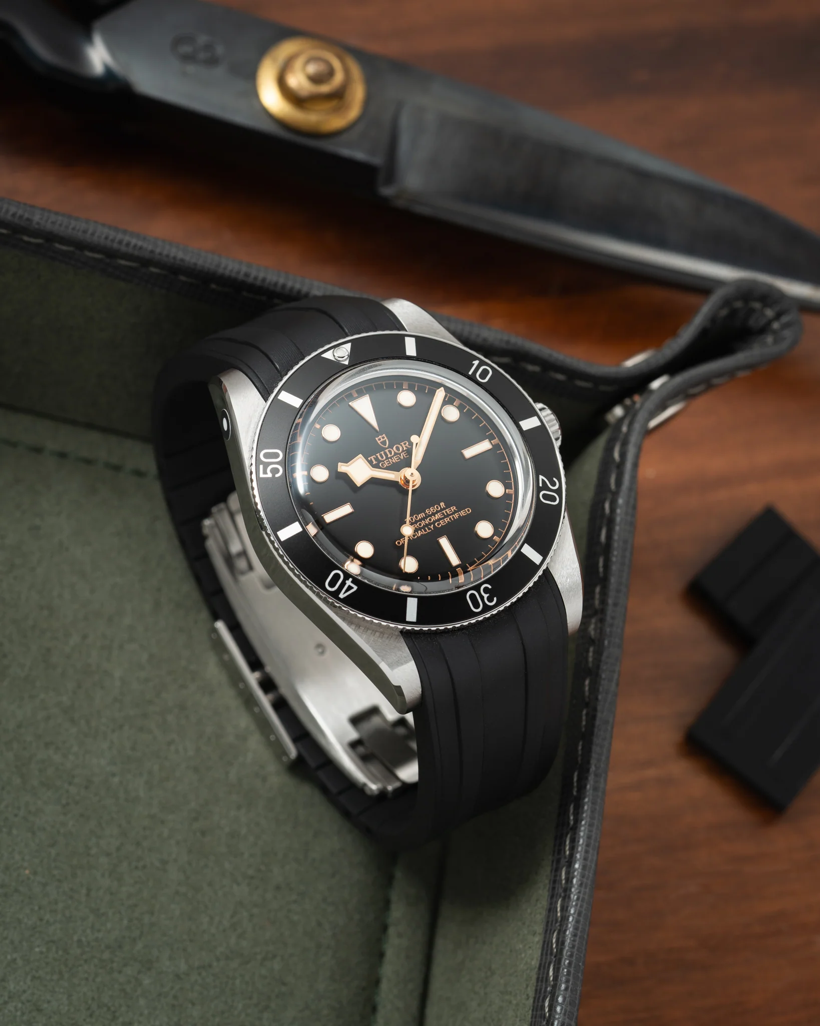 Black CTS Rubber Strap for Tudor BB54 - Image 4