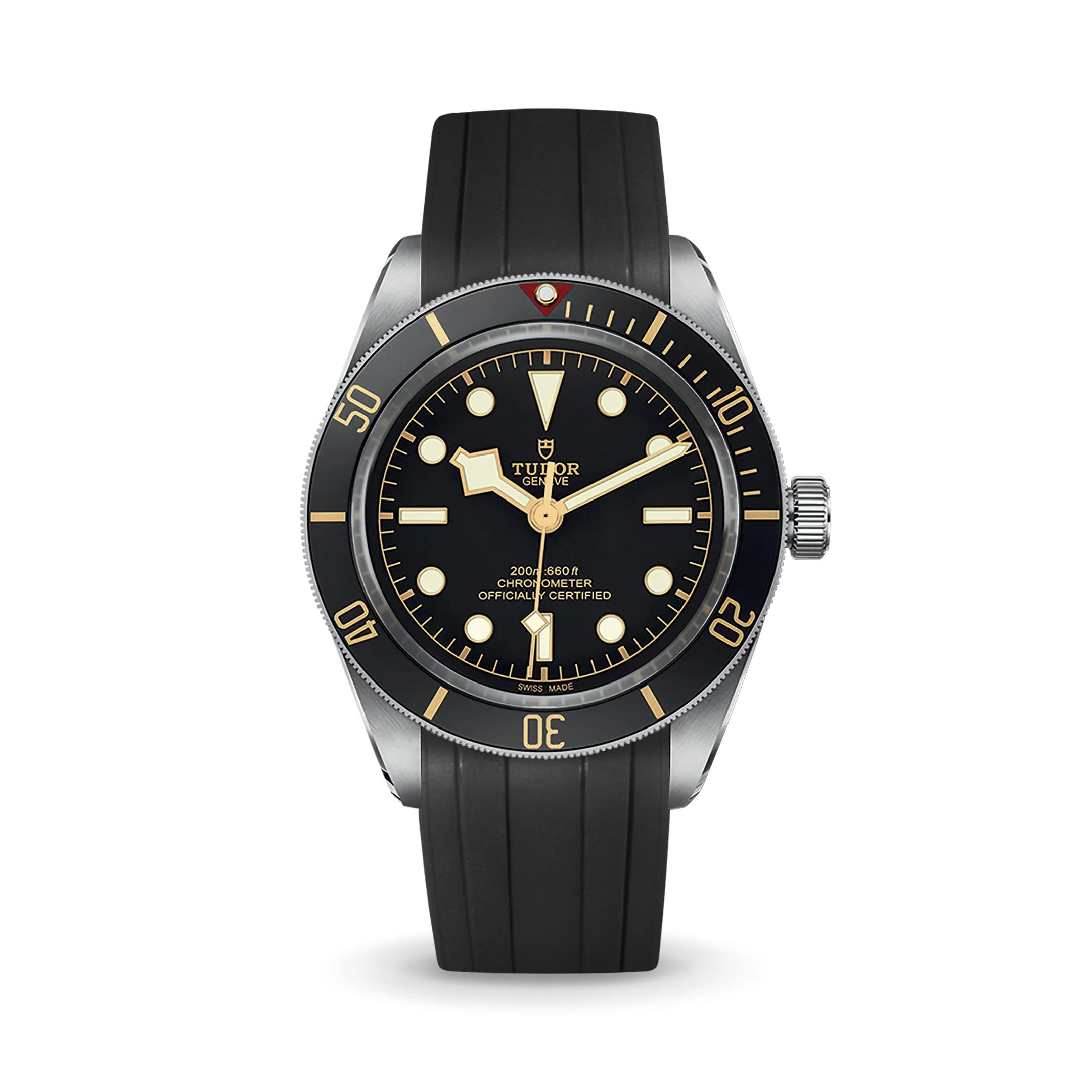 Black CTS Rubber Strap for Tudor BB58