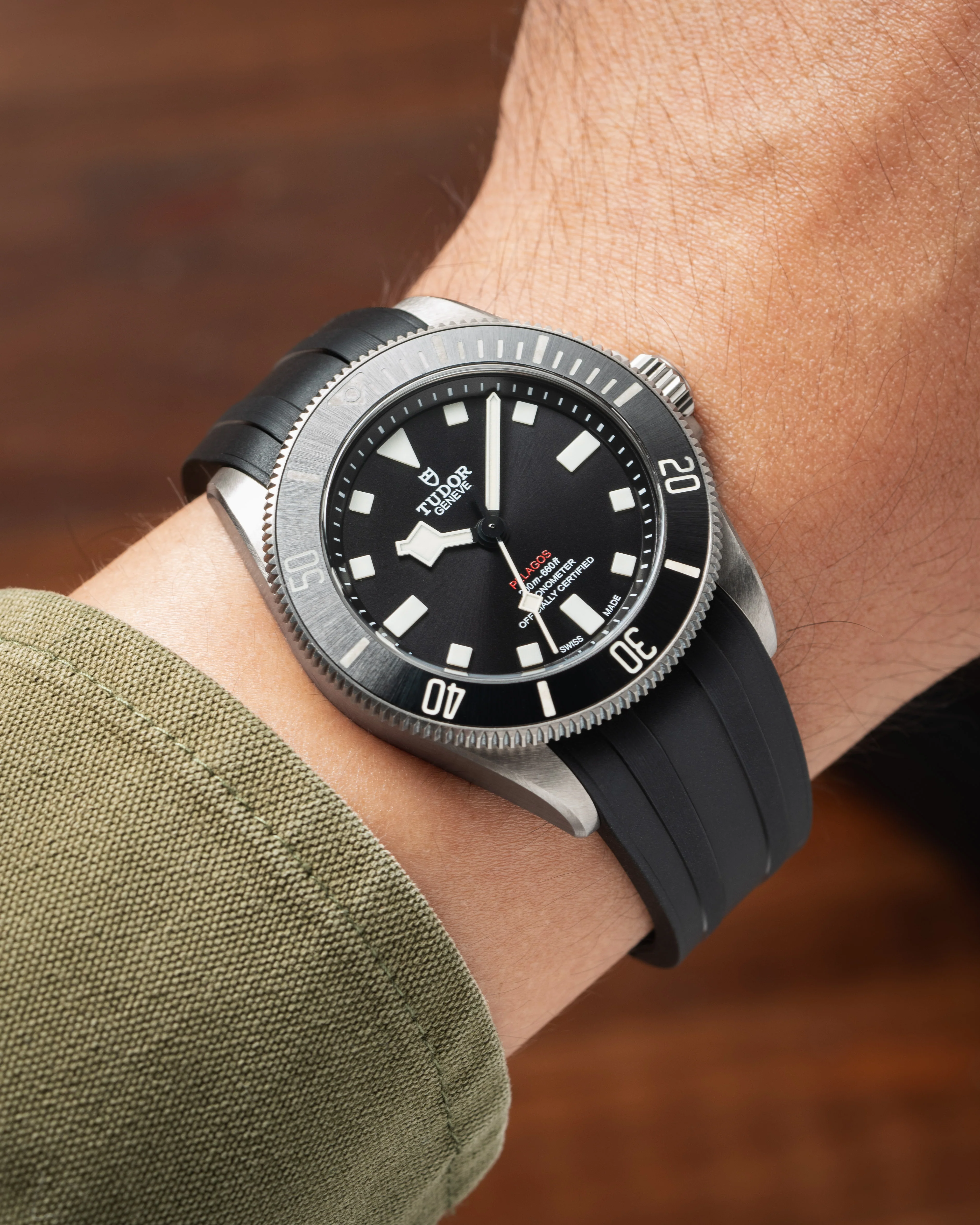 Black CTS Rubber Strap for Tudor Pelagos 39 - Image 3