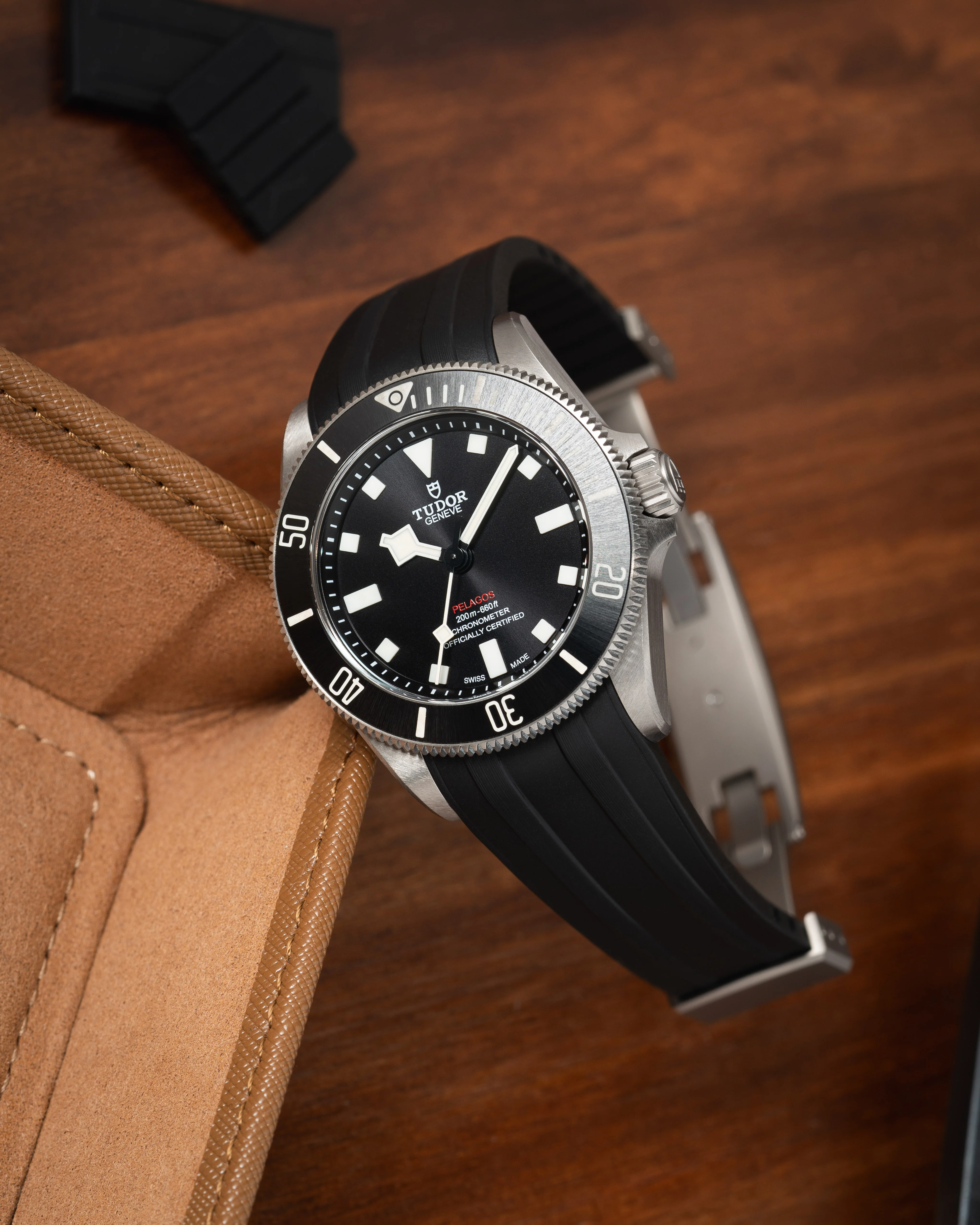 Black CTS Rubber Strap for Tudor Pelagos 39 - Image 4