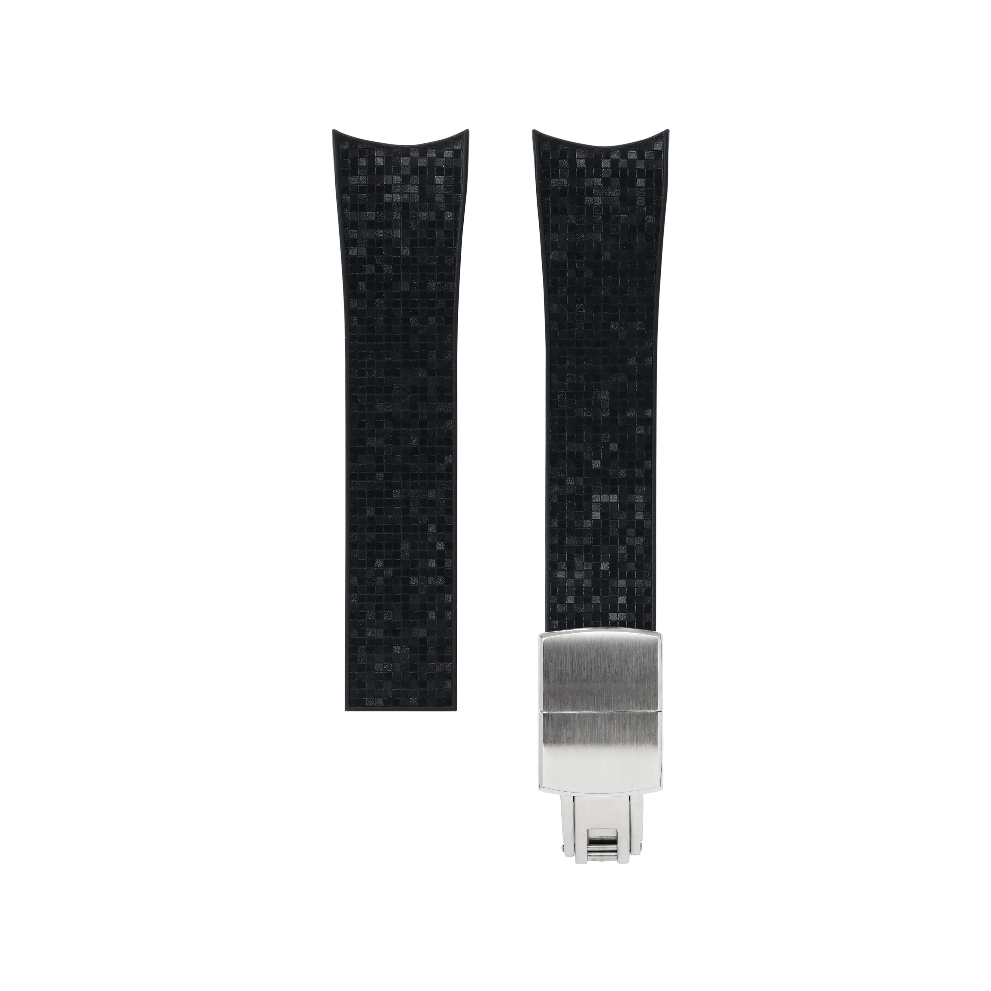 Black Curved CTS Rubber Strap for MB&F MAD1 - Image 5