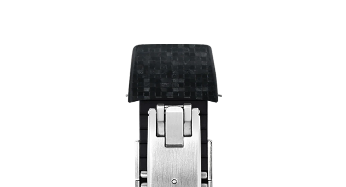 Black Curved CTS Rubber Strap for MB&F MAD1 - Image 6