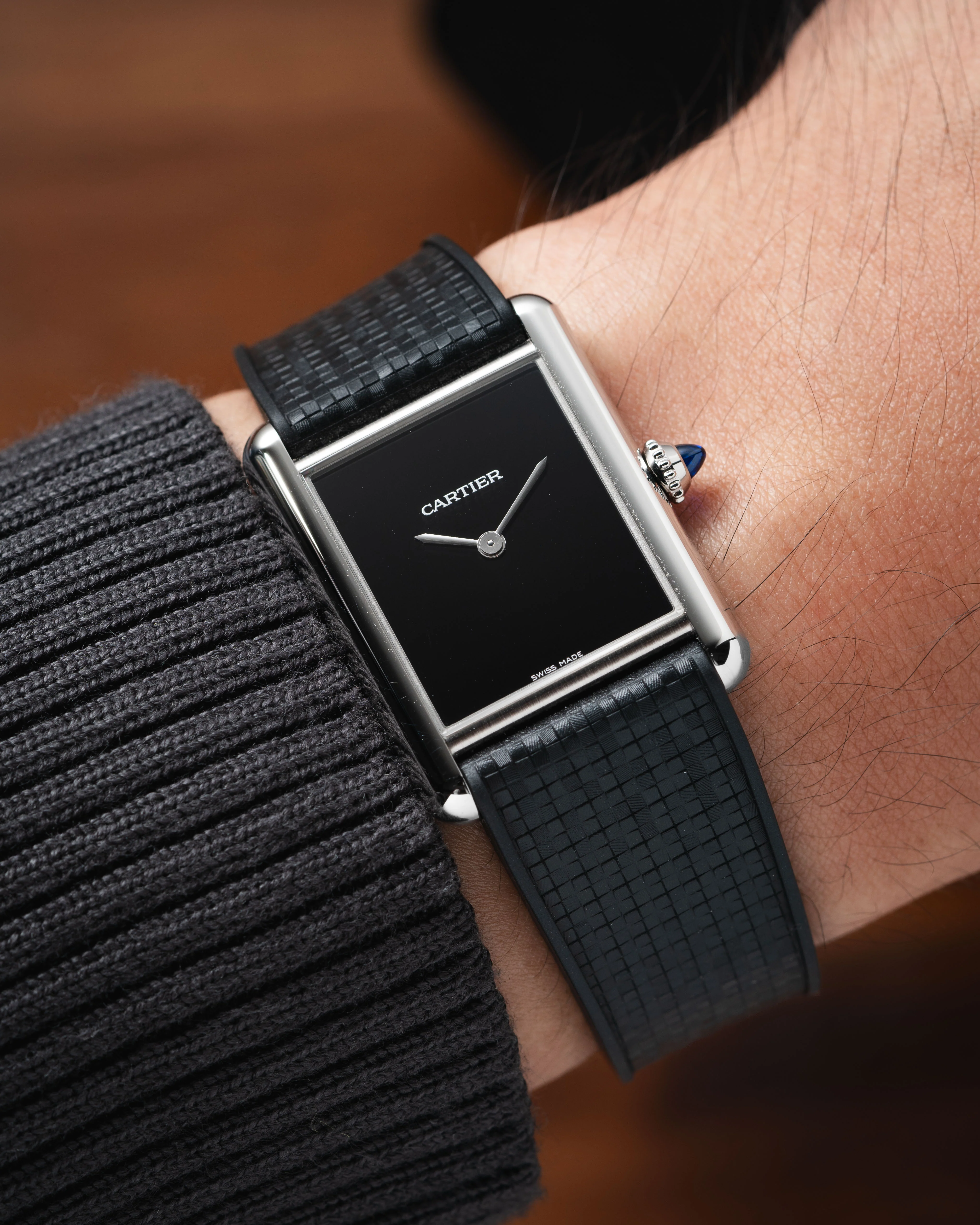 Black Mosaic CTS Rubber Strap - Image 2