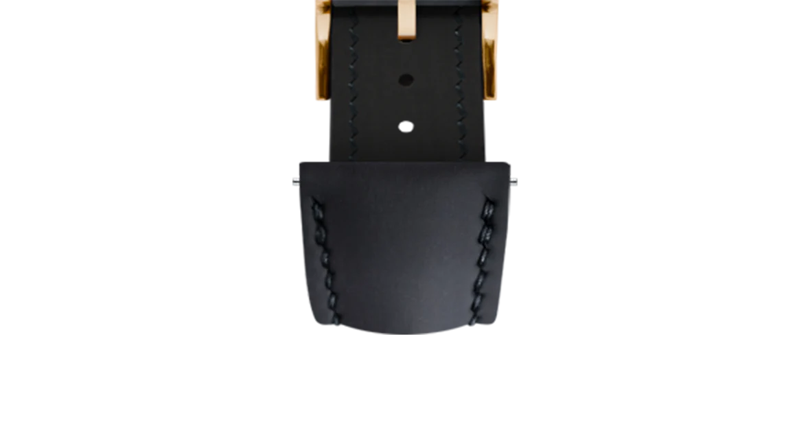 Overstock: Black Rubberised Leather (Smooth) Signature Strap - Image 11