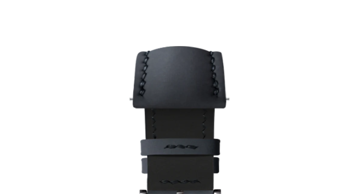 Overstock: Black Rubberised Leather (Smooth) Signature Strap - Image 12