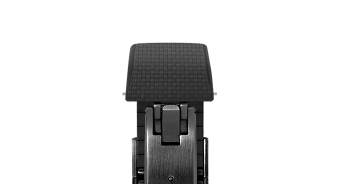 Black Sailcloth CTS Rubber Strap for Cartier Santos de Cartier - Image 12