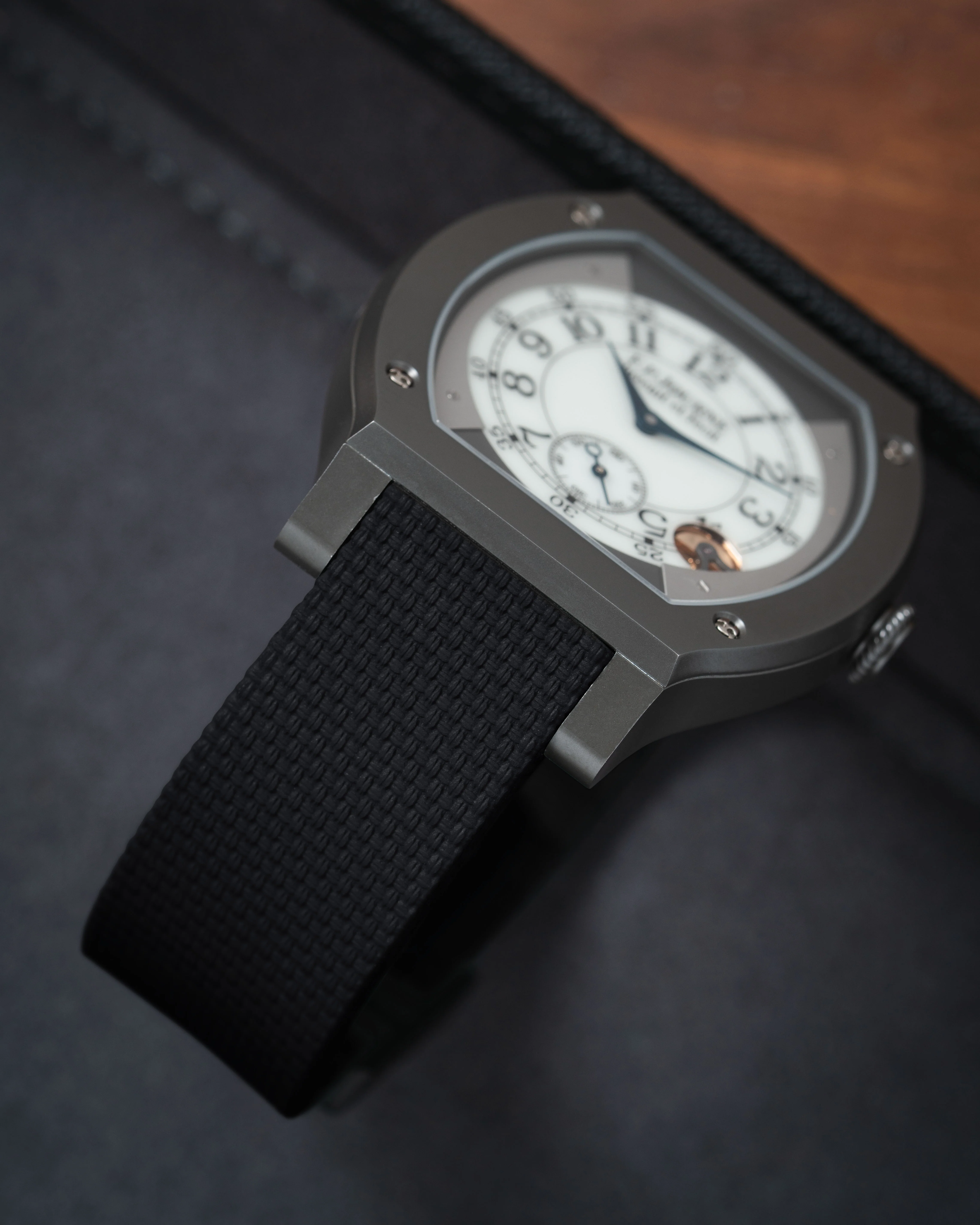 Black Sailcloth CTS Rubber Strap for F.P. Journe Élégante - Image 4