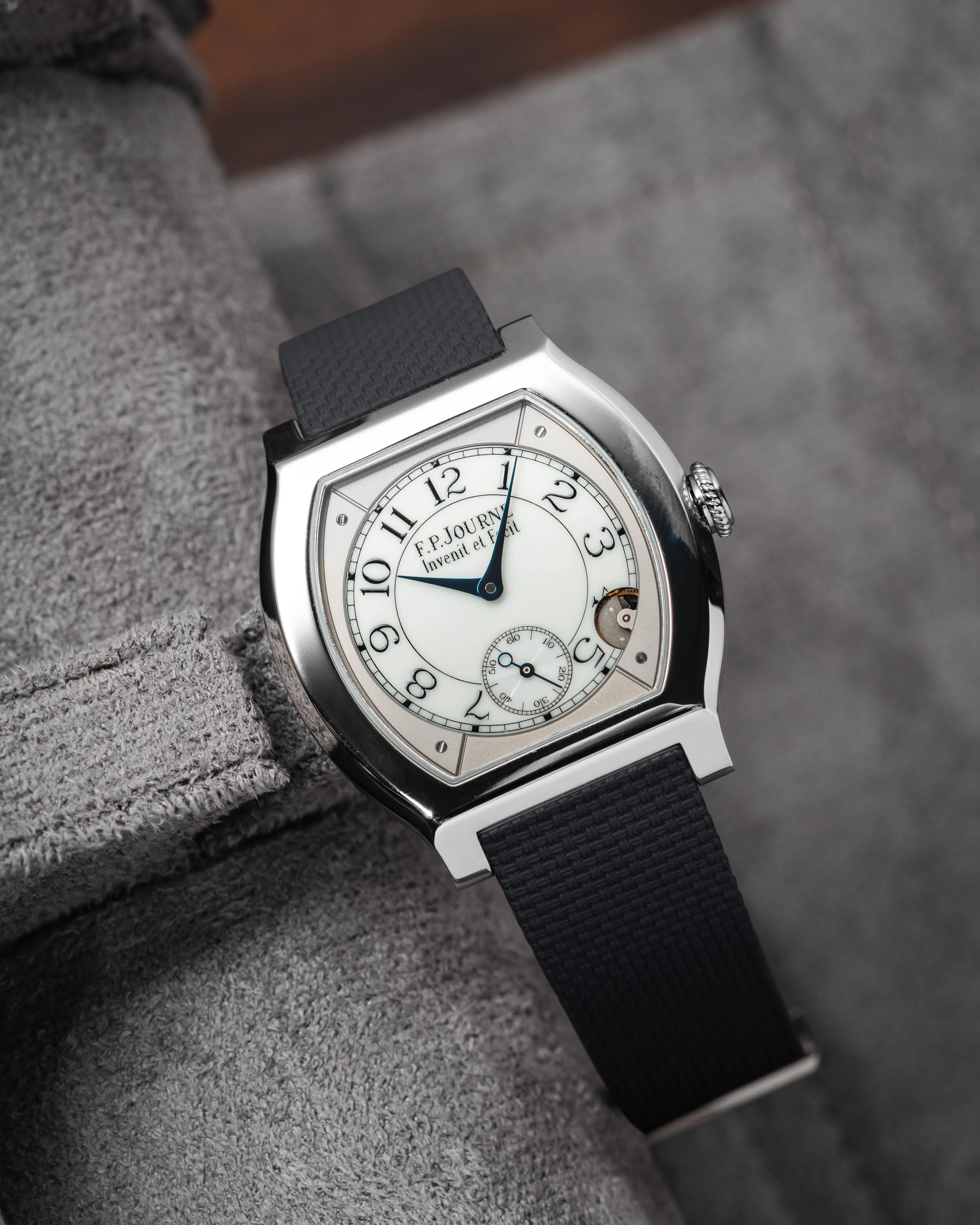 Black Sailcloth CTS Rubber Strap for F.P. Journe Élégante - Image 5