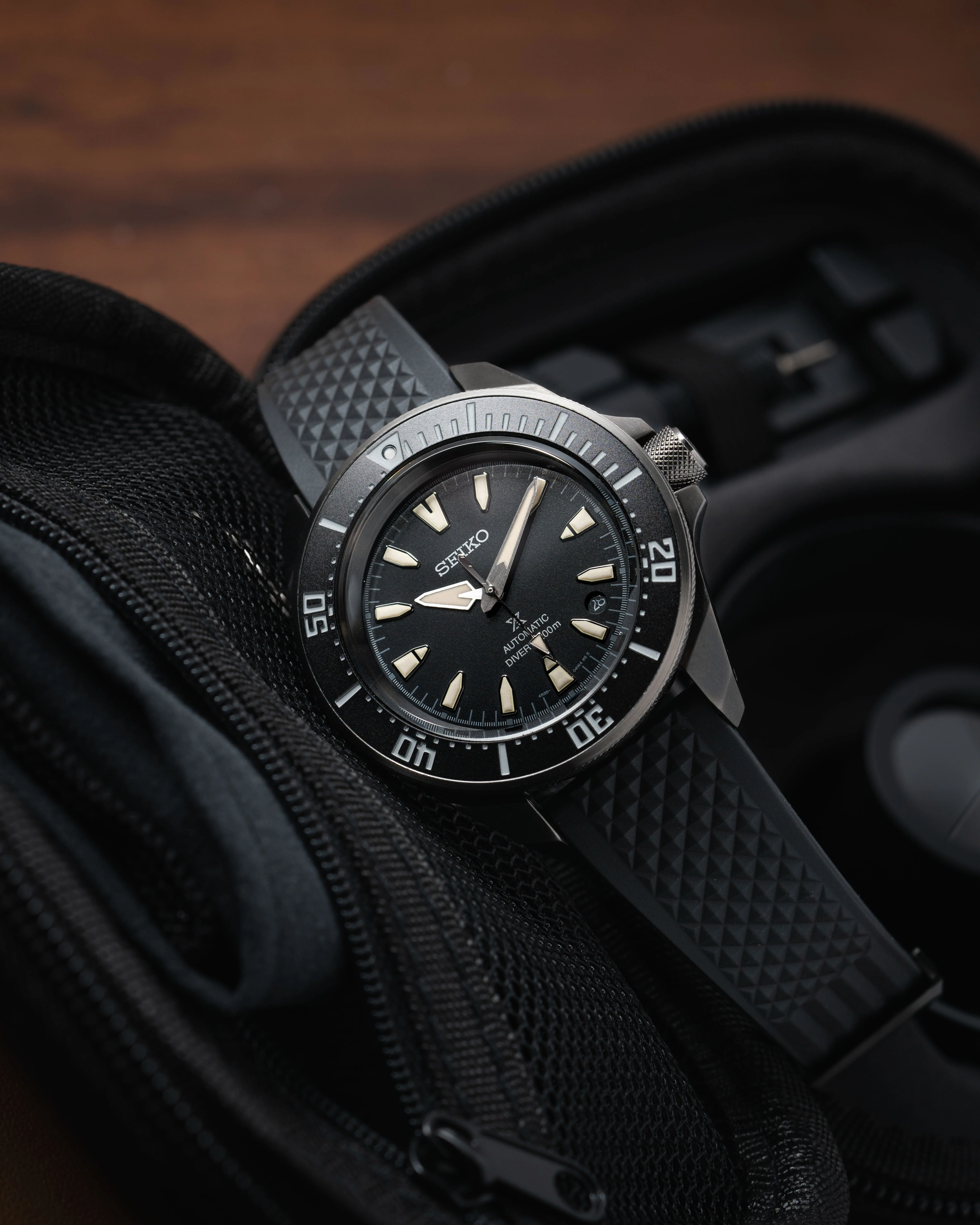 Black Waffle CTS Rubber Strap - Image 2