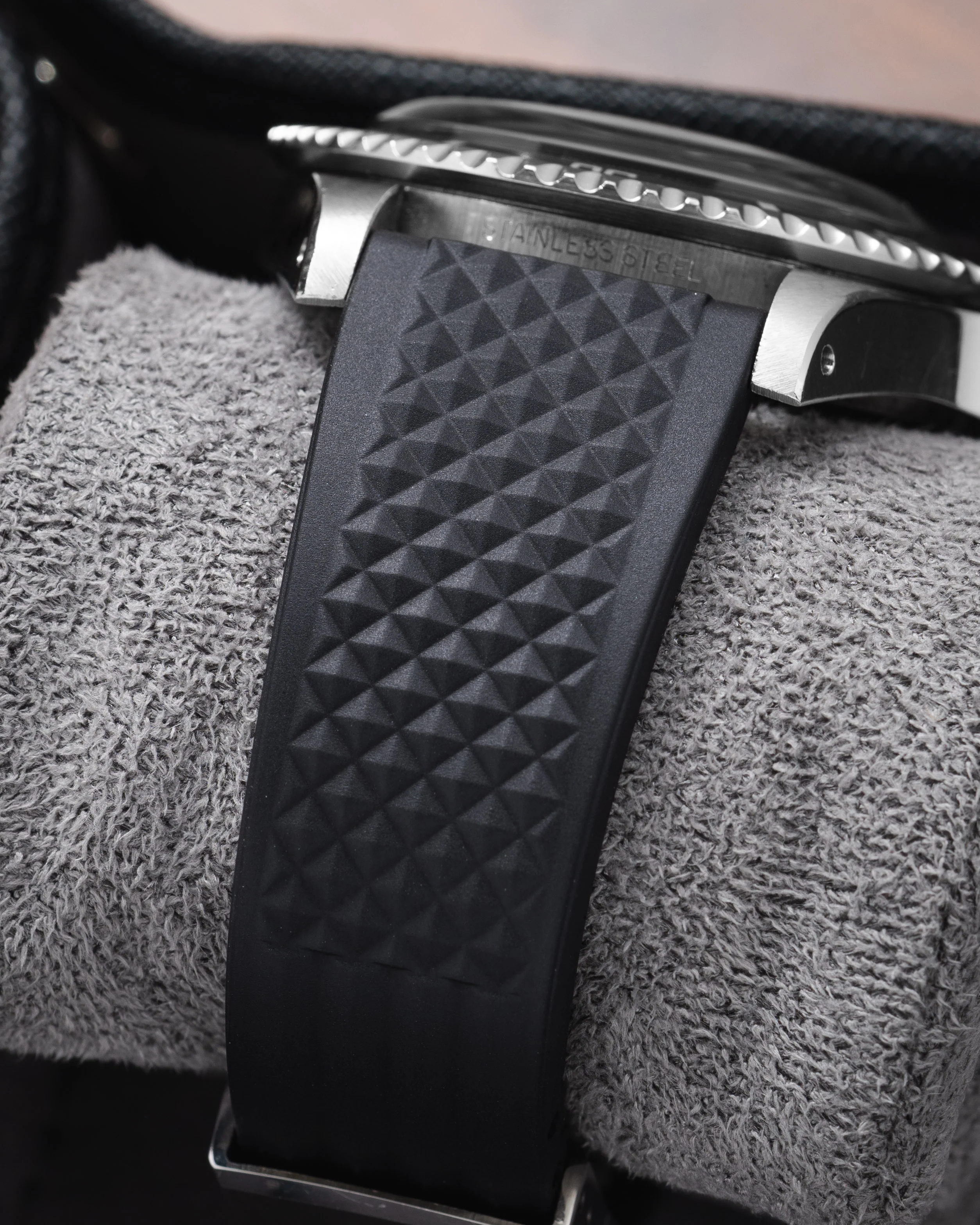 Black Waffle CTS Rubber Strap - Image 6