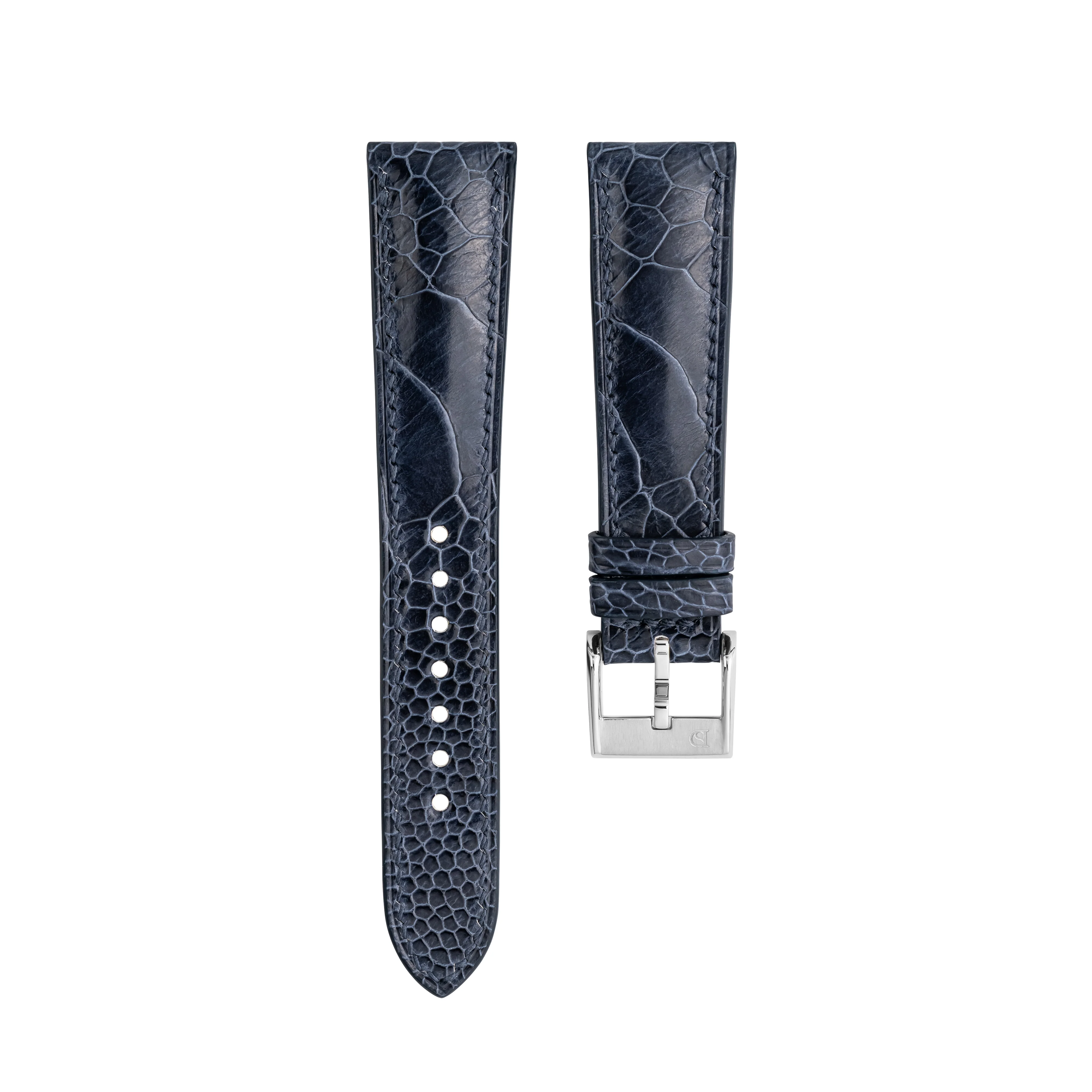 Blue Jean Ostrich Leg Signature Strap