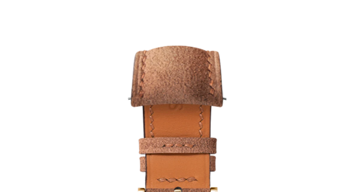 Overstock: Brown Alcantara Signature (Curved) Strap - Image 8