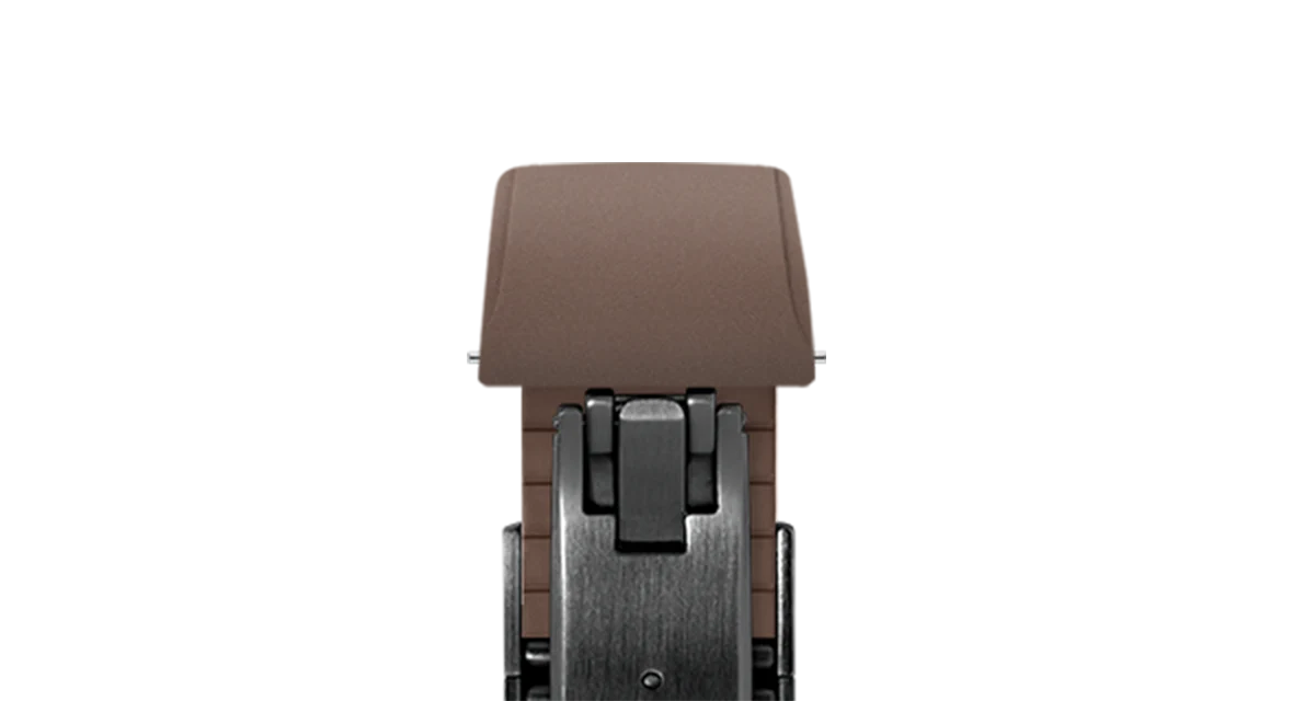 Brown CTS Rubber Strap for Cartier Santos de Cartier - Image 12