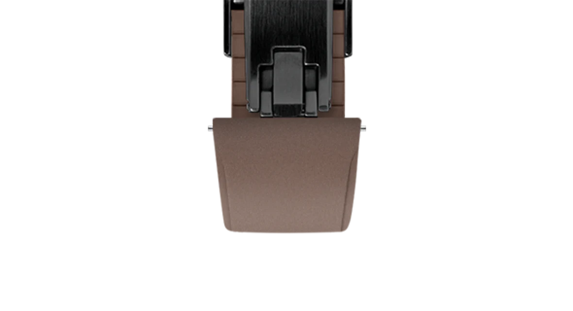 Brown CTS Rubber Strap for Cartier Santos de Cartier - Image 13