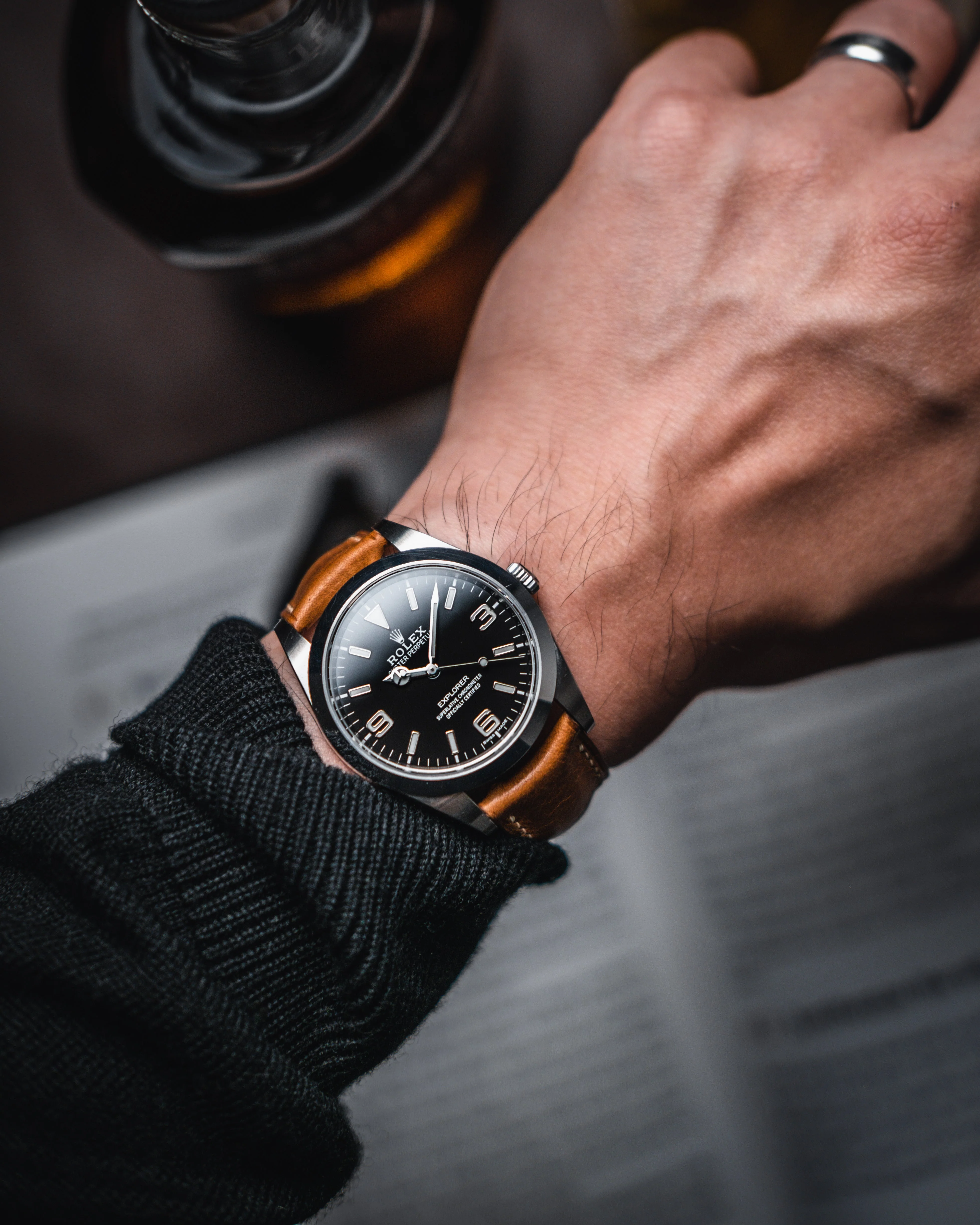 Brown Waxy Signature (Curved) Strap - Image 4