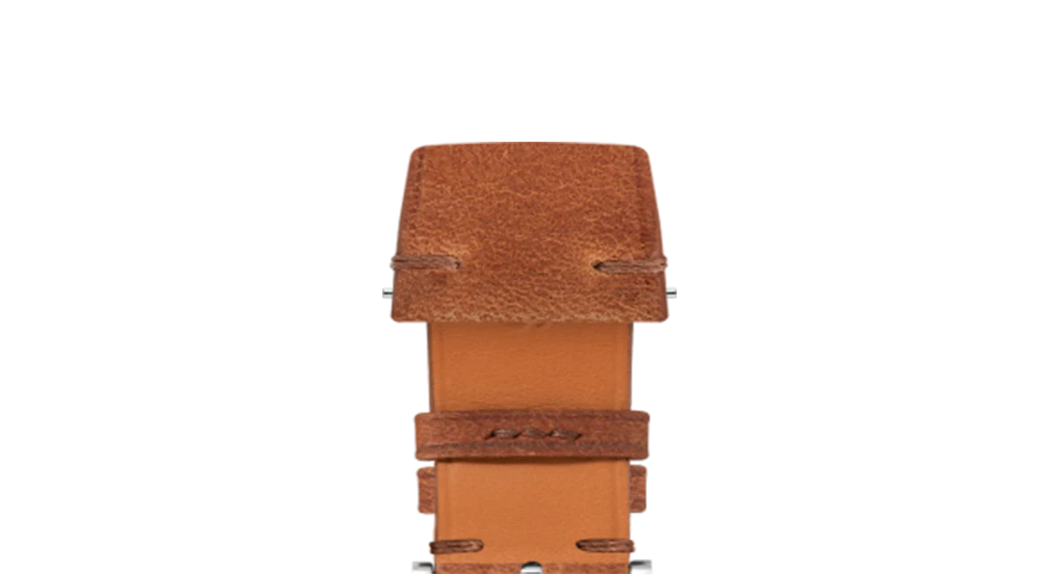 Cognac Crazy Horse Side-Stitch Strap - Image 11