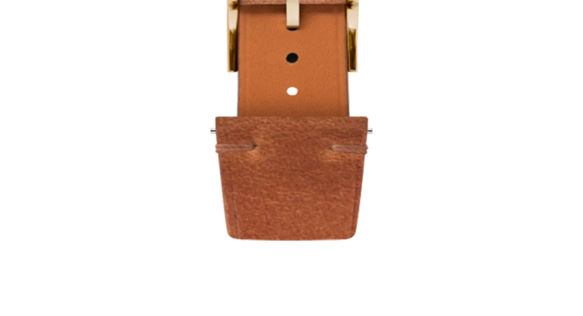 Cognac Crazy Horse Side-Stitch Strap - Image 12