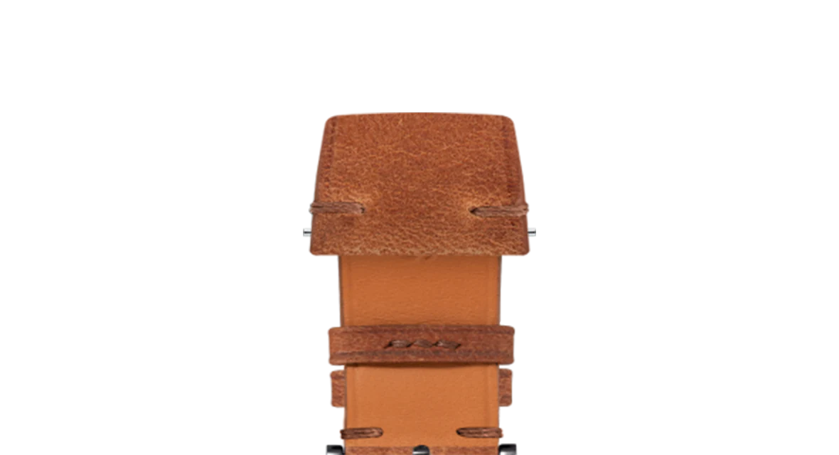 Cognac Crazy Horse Side-Stitch Strap - Image 7