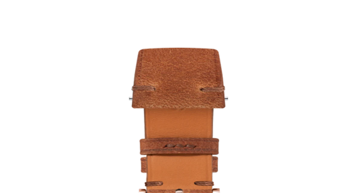 Cognac Crazy Horse Side-Stitch Strap - Image 9