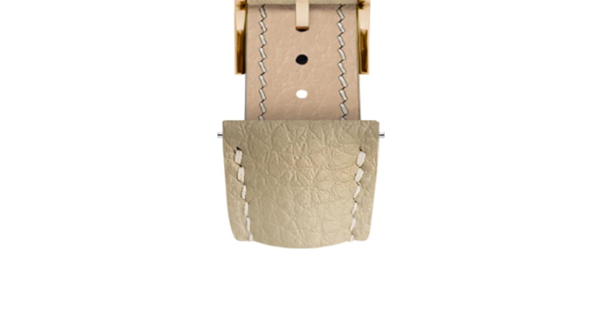 Overstock: Cream Rubberised Leather (Togo) Signature Strap - Image 10