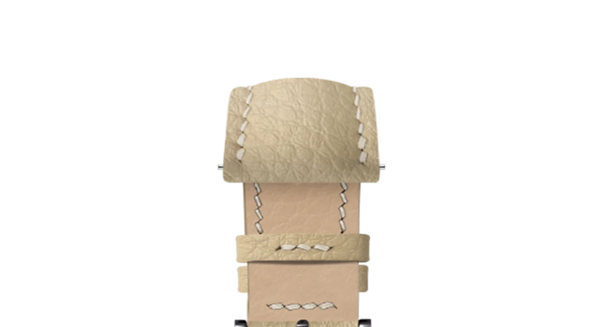 Overstock: Cream Rubberised Leather (Togo) Signature Strap - Image 11