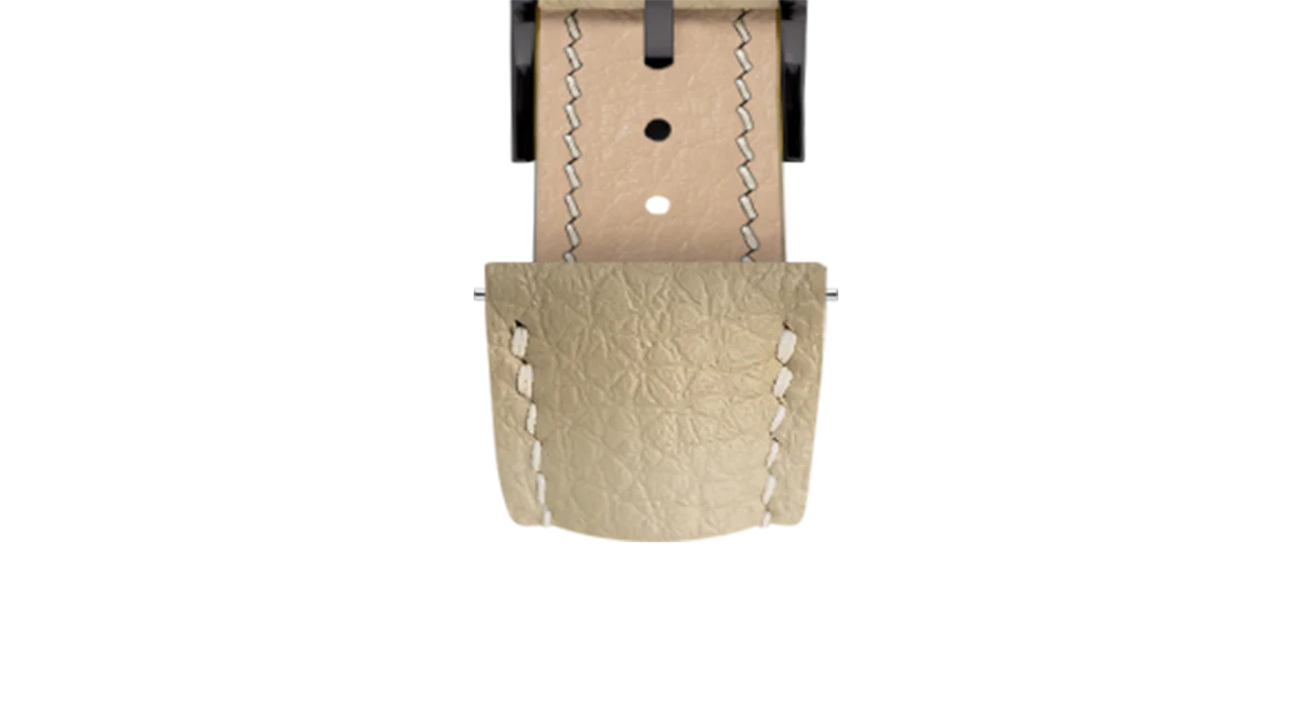 Overstock: Cream Rubberised Leather (Togo) Signature Strap - Image 12